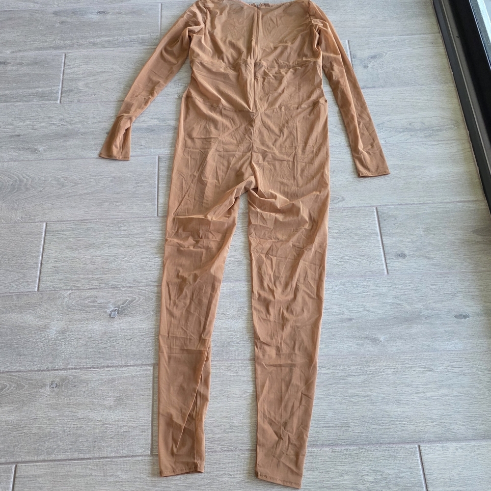 SKIMS Ultra Fine Mesh Catsuit One Piece Jumpsuit Bronze 3X Underwire NWT - Picture 14 of 16